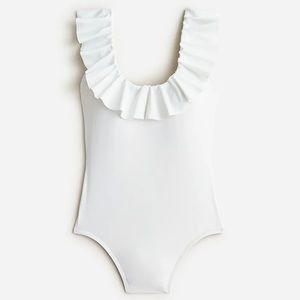 NWOT J Crew Ruffle Scoopback One Piece Swimsuit